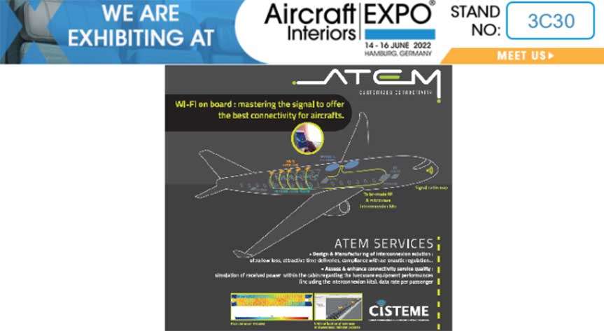 Atem expose ses nouvelles offres dans l’aviation commerciale à AIX22 !